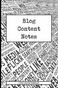 Blog Content Notes