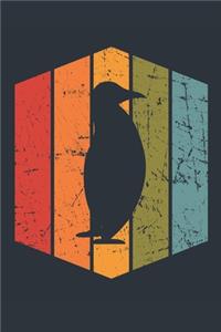 Retro Penguin Notebook - Gift for Penguin Lovers - Vintage Penguin Journal - Penguin Diary for Boys and Girls