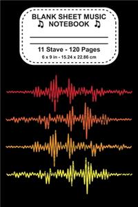 Blank Sheet Music Notebook