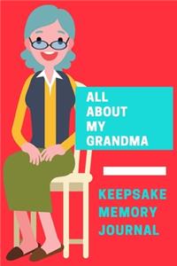 All About My Grandma Keepsake Memory Journal