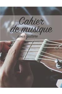 Cahier de Musique Pour Guitare