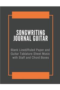 Songwriting Journal Guitar