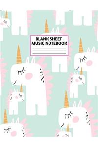 Blank Sheet Music Notebook