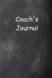 Coach's Journal Chalkboard Design Lined Journal Pages