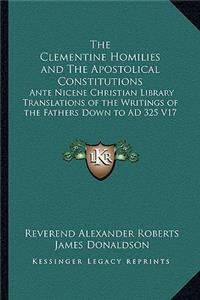 Clementine Homilies and The Apostolical Constitutions