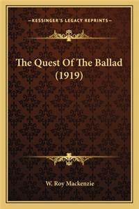 The Quest Of The Ballad (1919)