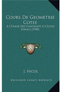 Cours De Geometrie Cotee