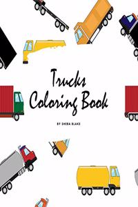 Trucks Coloring Book for Children (8.5x8.5 Coloring Book / Activity Book)