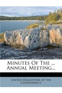 Minutes of the ... Annual Meeting...
