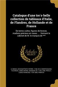 Catalogue D'Une Tre S-Belle Collection de Tableaux D'Italie, de Flandres, de Hollande Et de France