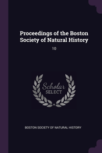 Proceedings of the Boston Society of Natural History