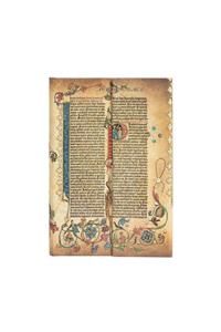 Paperblanks Parabole Gutenberg Bible Hardcover Mini Unlined Wrap Closure 176 Pg 85 GSM
