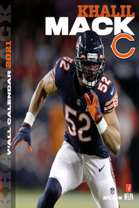 Chicago Bears Khalil Mack 2021 12x12 Player Wall Calendar