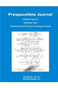 Prespacetime Journal Volume 5 Issue 13