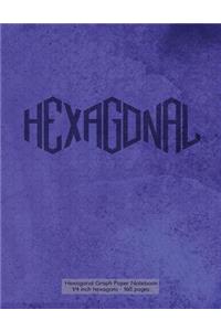 Hexagonal Graph Paper Notebook 1/4 inch hexagons - 160 pages