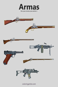 Armas libro para colorear para adultos 1
