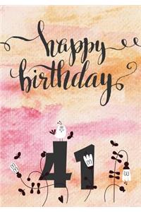 Happy Birthday 41