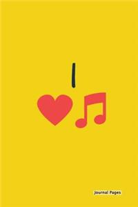 Journal Pages - I Heart Music