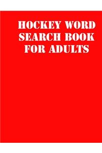 Hockey Word Search Book For Adults