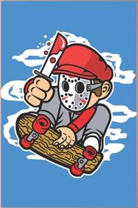 Killer Skater Funny Journal, Ideal Present