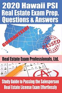 2020 Hawaii PSI Real Estate Exam Prep Questions and Answers