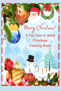 Merry Christmas! A Fun Teen or Adult Christmas Coloring Book!