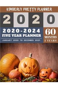 5 year monthly planner 2020-2024
