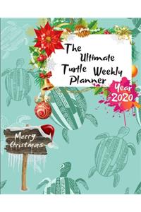 The Ultimate Merry Christmas Turtle Weekly Planner Year 2020: Best Gift For All Age, Keep Track Planning Notebook & Organizer Logbook For Weekly And Monthly Purpose To Create, Schedule And Manage To Achieve You