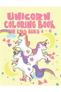 Unicorn Coloring Book for Kids Ages 2-4