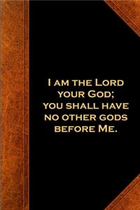 2020 Weekly Planner Religious Modern Wording 1st Commandment Vintage Style