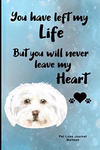 Pet Loss Journal Maltese
