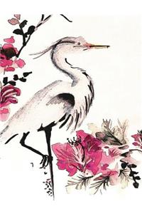 Japanese Crane Art Journal, College Ruled