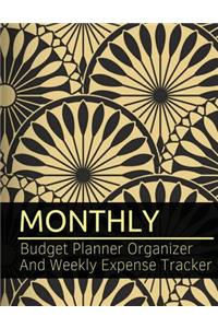 Monthly Budget Planner Organizer And Weekly Expense Tracker