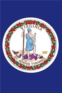 Virginia Flag 6x9 Journal Notebook