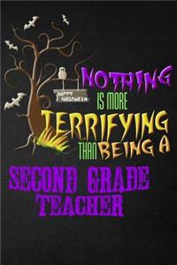 Funny Second Grade Teacher Notebook Halloween Journal