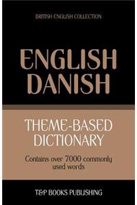 Theme-based dictionary British English-Danish - 7000 words