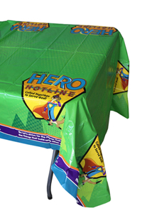 Vacation Bible School (Vbs) Hero Hotline Tablecloth