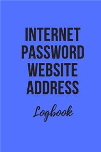 Internet Password Website Address Logbook