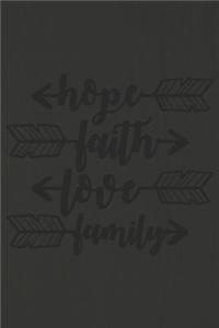 Hope Faith Love Family