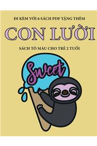 Sách tô màu cho trẻ 2 tuổi (Con lười)