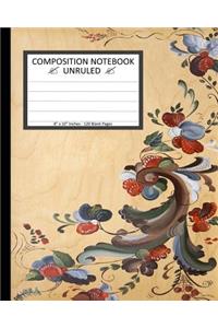 Unruled Composition Notebook 8