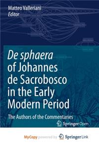 De sphaera of Johannes de Sacrobosco in the Early Modern Period