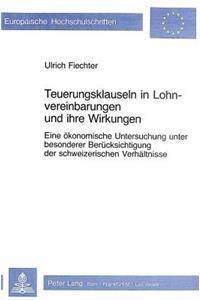 Teuerungsklauseln in Lohnvereinbarungen Und Ihre Wirkungen