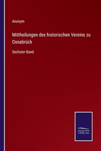 Mittheilungen des historischen Vereins zu Osnabrück