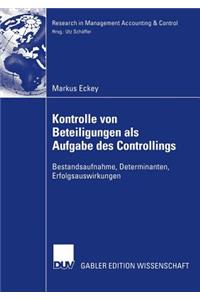 Kontrolle Von Beteiligungen ALS Aufgabe Des Controllings