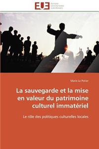 La Sauvegarde Et La Mise En Valeur Du Patrimoine Culturel Immatériel