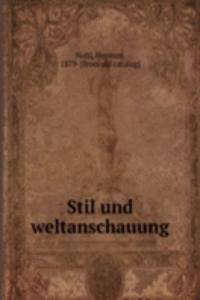 Stil und weltanschauung