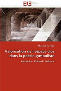 Valorisation de l''espace Clos Dans La Poésie Symboliste