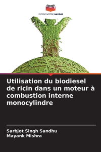 Utilisation du biodiesel de ricin dans un moteur à combustion interne monocylindre