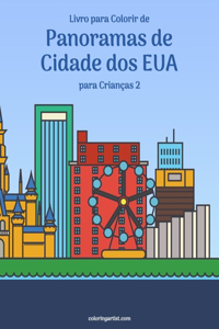 Livro para Colorir de Panoramas de Cidade dos EUA para Crianças 2